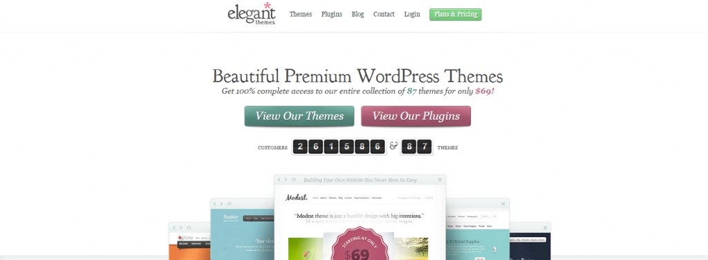 Elegant Themes - Bäst proffsigt WordPress Tema